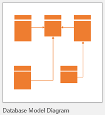 Database Model Diagram template.