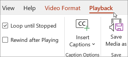 Image for Video Playback