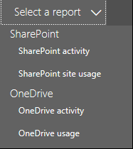 Select a report