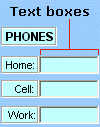 Example of an ActiveX text box control