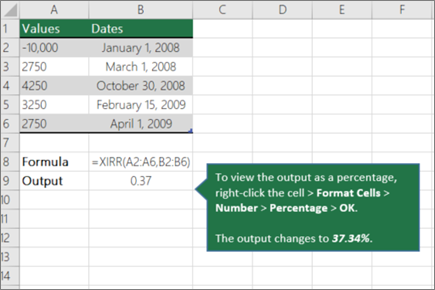 visitar Dictar orden Calculate a compound annual growth rate (CAGR) - Microsoft Support