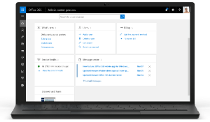 Illustration of the Office 365 Preview Admin Center. Find out more about the Office 365 Preview admin center