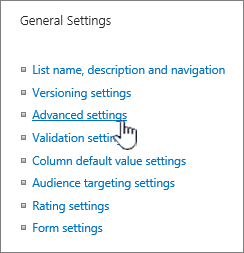 Click advanced settings from settings window