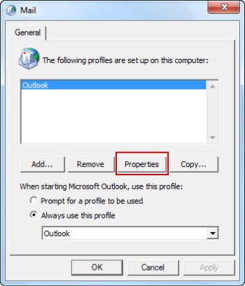 Microsoft Outlook '03 error