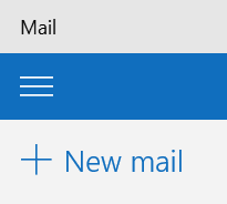 New email button in Outlook Mail app