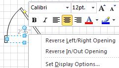 Right-click a shape for more commands