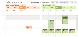 calendario de google importado paralelamente en outlook