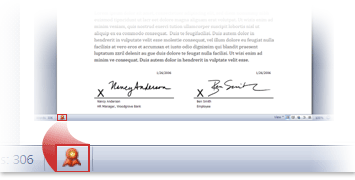 Documento con líneas de firmas firmadas