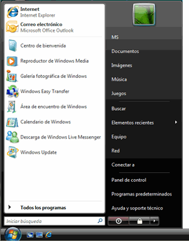 The Start menu is displayed.