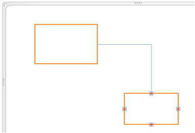 Point to where you want to place the connector's start point, then drag the connector to the other shape you want to connect to.