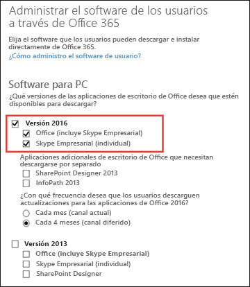 Implementar Skype Empresarial desde Office 365.