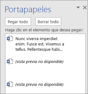 Usar el Portapapeles de Office - Soporte técnico de Microsoft