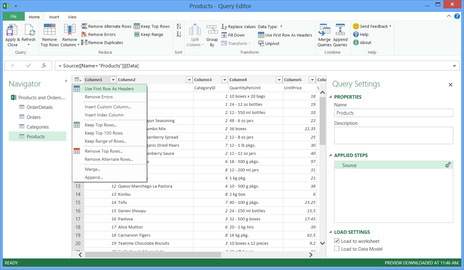 3 tables combine into pivot one de datos Combinar varios (Power orígenes de datos Query