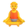 Emoji de persona de Teams en posición de loto