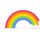 Emoticono de arco iris