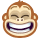 Emoticono de mono riendo