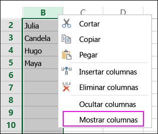 ¿Como ocultar y esconder columnas, celdas y filas en Excel? y ¿Como mostrar o ver columnas, celdas y filas ocultas en excel?