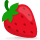 Emoticono de fresa