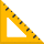 Emoticono de regla triangular