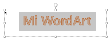 WordArt seleccionado