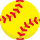 Emoticono de pelota de softball