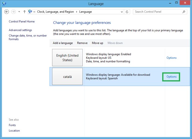 descargar paquete de idioma espanol para windows 8
