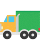 Emoticono de camión articulado