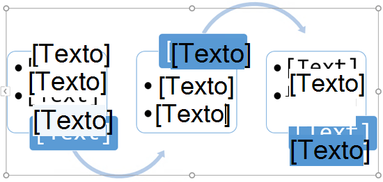 reemplace los marcadores de posición texto con los pasos del diagrama de flujo.