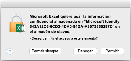 Office para Mac solicita repetidamente acceso a Llaveros. - Soporte técnico  de Microsoft