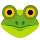 Emoticono de cara de rana