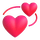 Emoji de corazones rotatorios de Teams