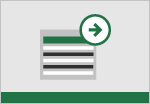 Un documento de Excel con una forma de flecha
