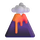Emoji de volcán teams