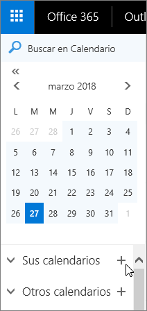 A screenshot shows the Your Calendars and Other Calendars areas of the Calendar navigation pane.