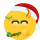Emoticono de fiesta navideña