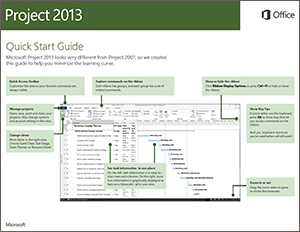 Guía de inicio rápido de Project 2013