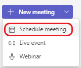 Programar reunión en el calendario