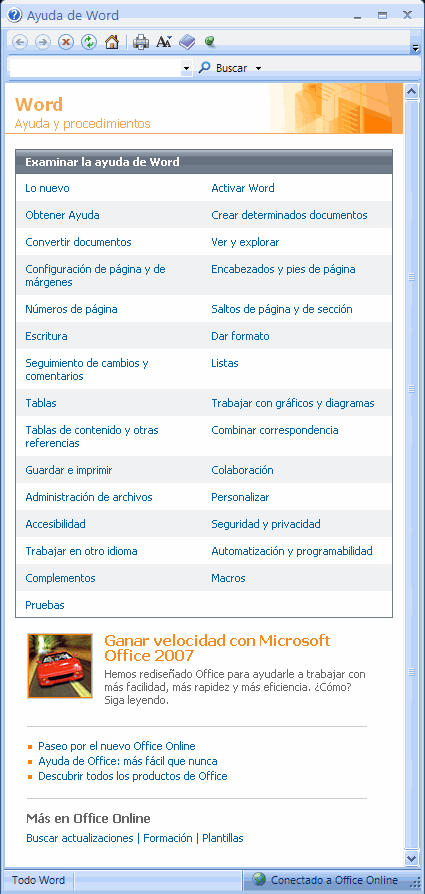 Obtener el contenido en línea más reciente mientras trabaja en la versión  2007 - Soporte técnico de Microsoft