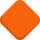Emoticono de rombo naranja grande