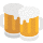 Emoticono de jarras de cerveza