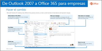 Vista en miniatura de la guía para cambiar de Outlook 2007 a Office 365