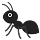 Emoticono de hormiga