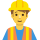 Emoticono de hombre trabajador de la construcción