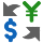Emoticono de cambio de divisas