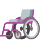 Emoticono manual en silla de ruedas