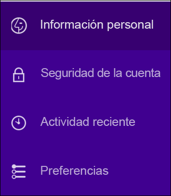 Cambiar la configuración de seguridad de la cuenta de Yahoo