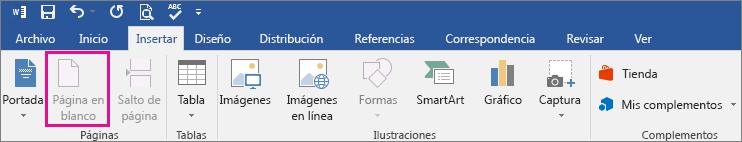 Insertar Una Página En Blanco Word 3855