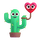 Emoji de amor de cactus de Teams