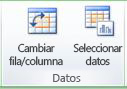 Imagen de la cinta de Excel