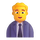 Emoji de hombre trabajador de la oficina de Teams